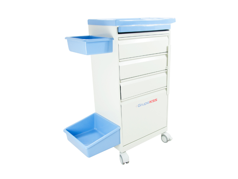 Carro de Administração de Medicamentos - Modelo Compacto