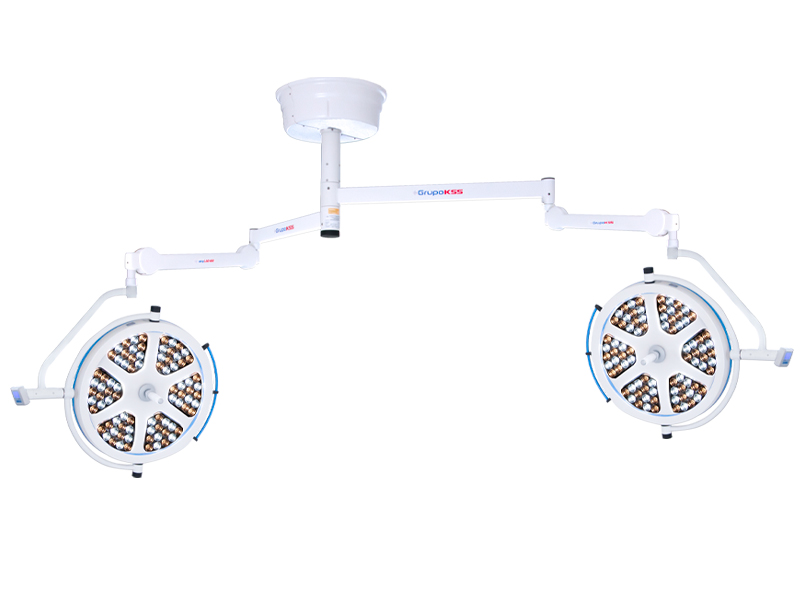 Foco Cirúrgico SKYLED de Teto Dois Braços 160 / 160 (160.000 LUX Cada Cúpula)